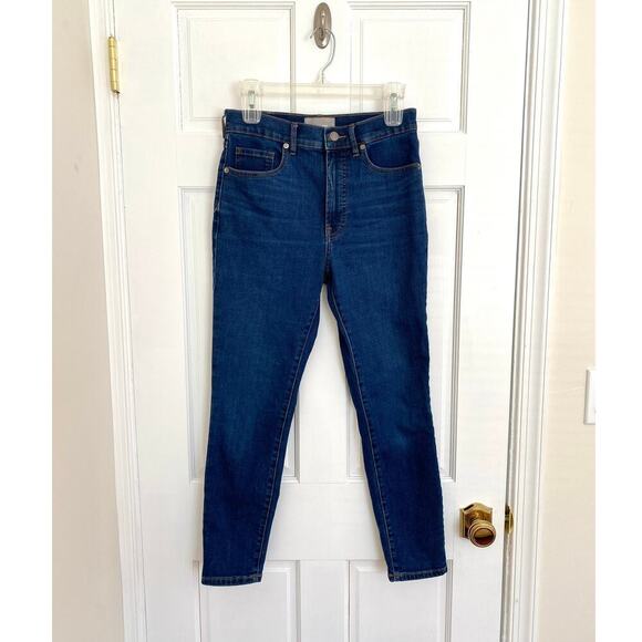 Everlane The Skinny High Rise Ankle Jeans Medium Blue Wash 28 Pocket - Picture 3 of 10